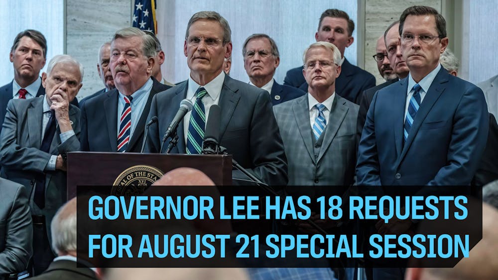 Governor Lee Has 18 Requests for August 21 Special Session