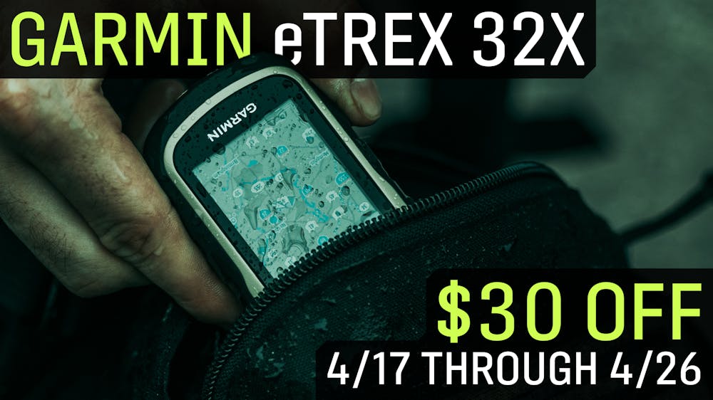 Garmin eTrex 32x $30 OFF