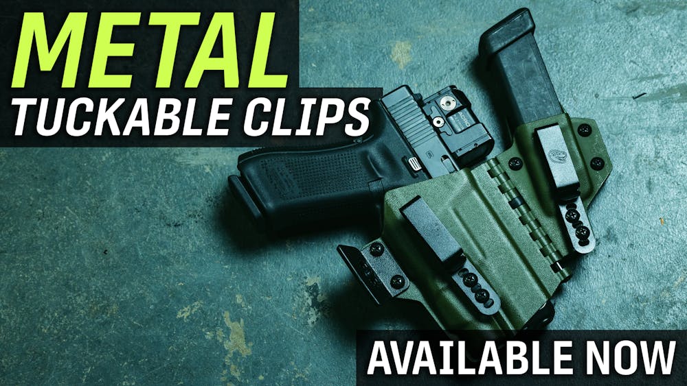 NEW: Metal Tuckable Clips + Streamlight Handhelds