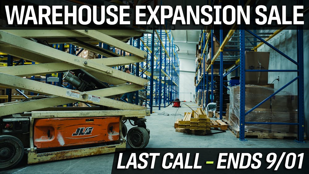 Warehouse Expansion Sale