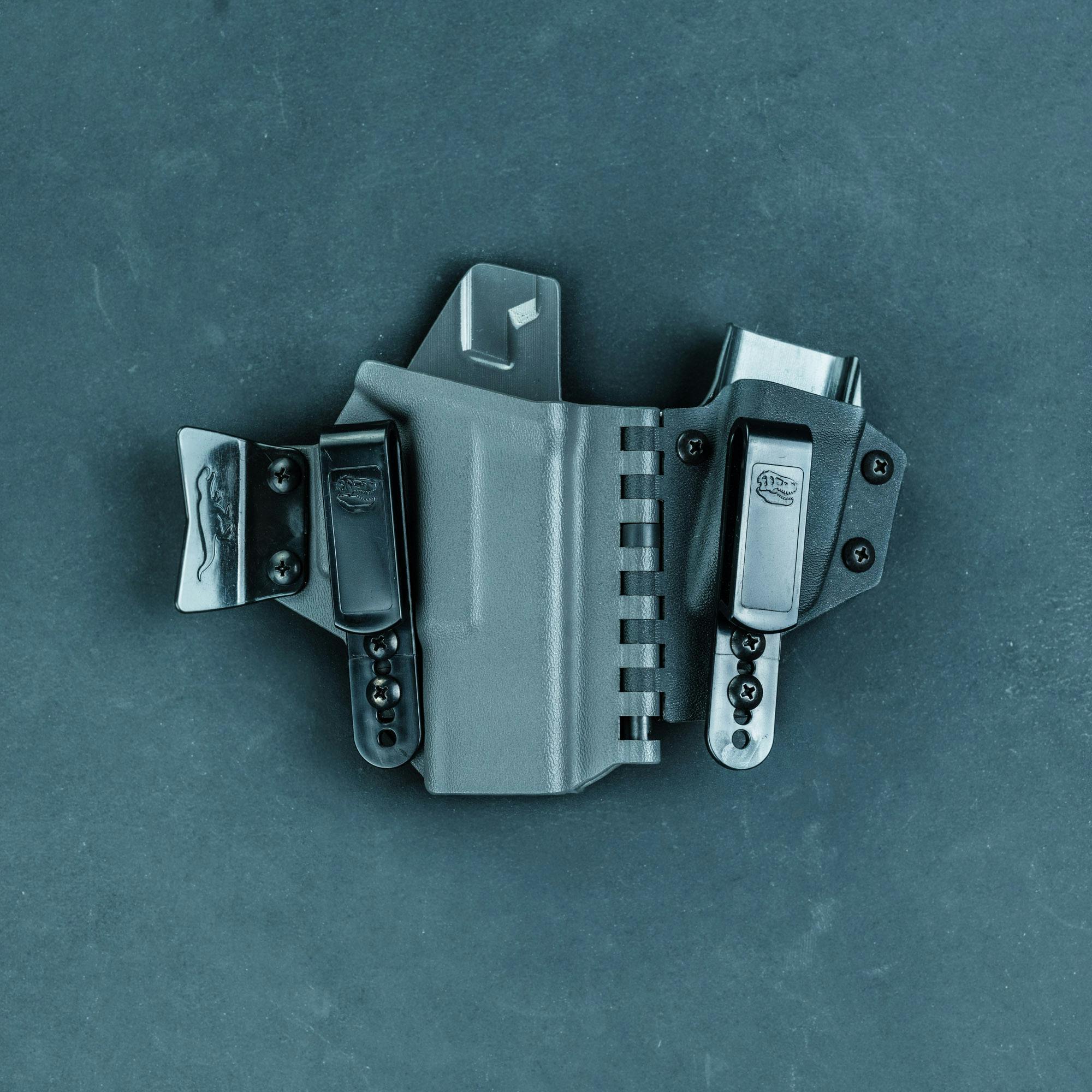 T.REX Sidecar appendix inside-the-waistband holster with a pistol magazine attachment