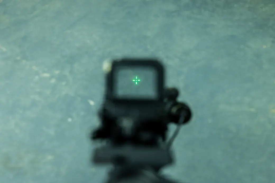 Poor quality optic window view