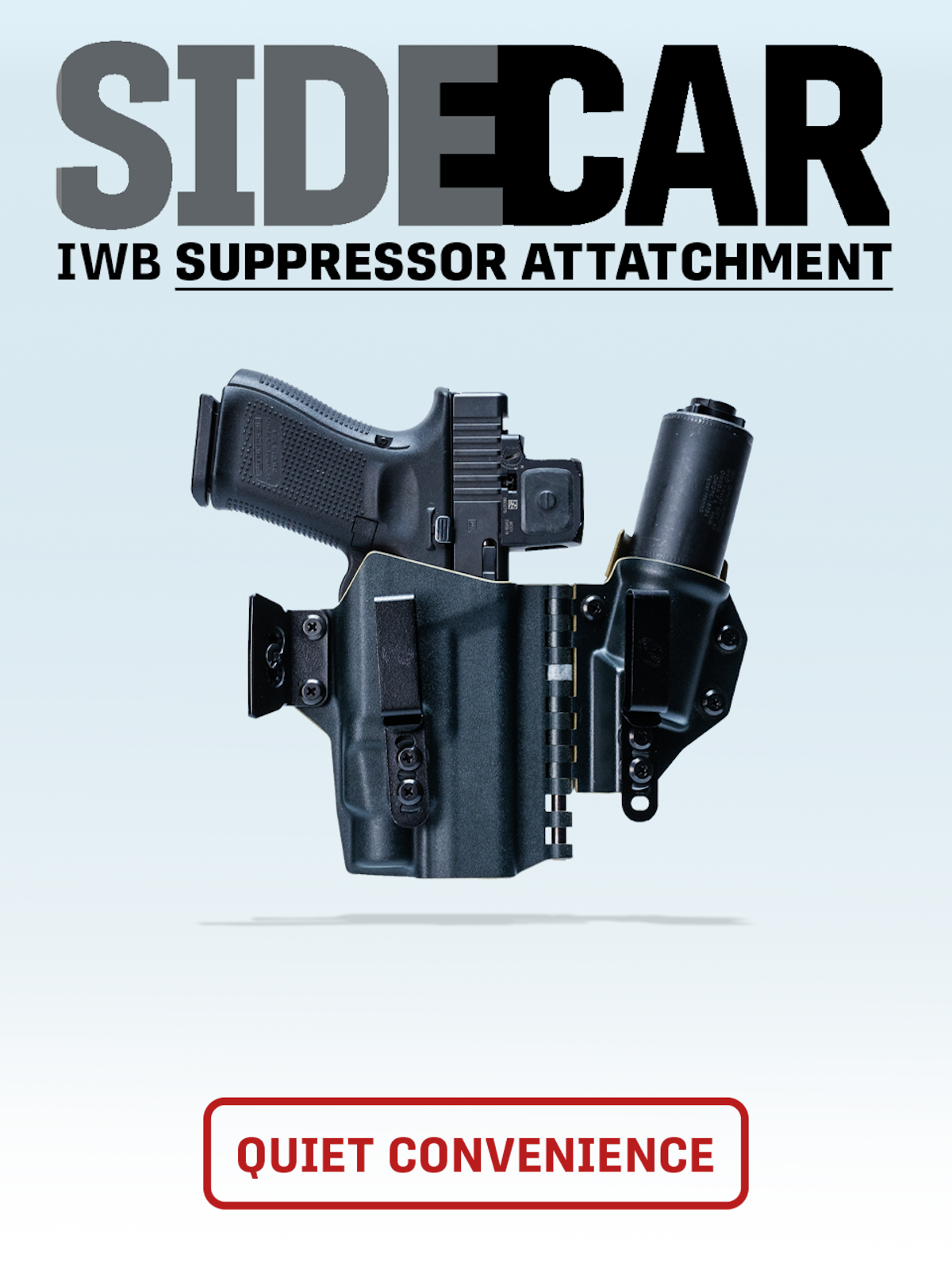 T.REX Sidecar holster with the Sidecar SD suppressor attachment