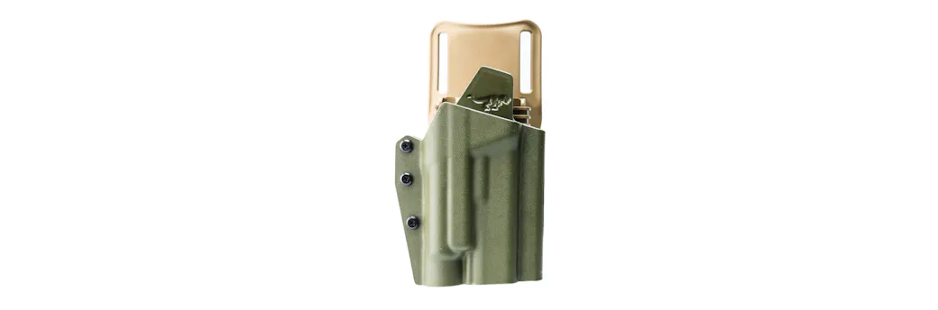 Passive retention holster example: T.REX Ragnarok OWB Holster