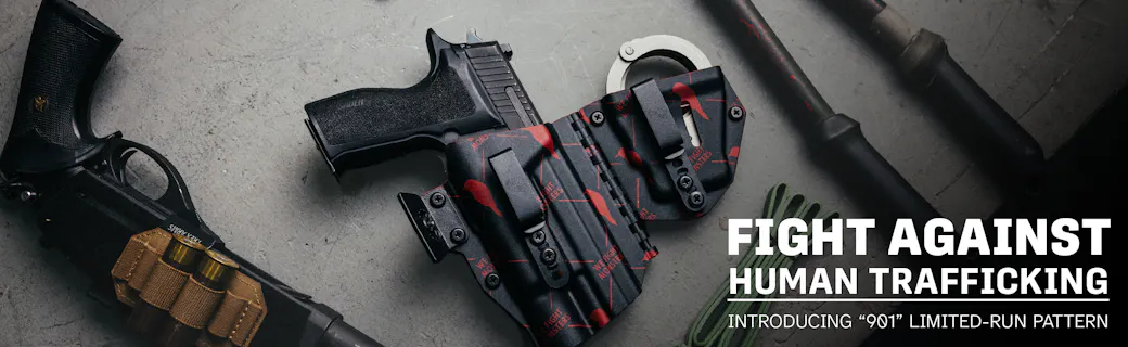 We Fight Monsters - 901 Limited Run Kydex on T.REX Sidecar with Handcuff Attachment