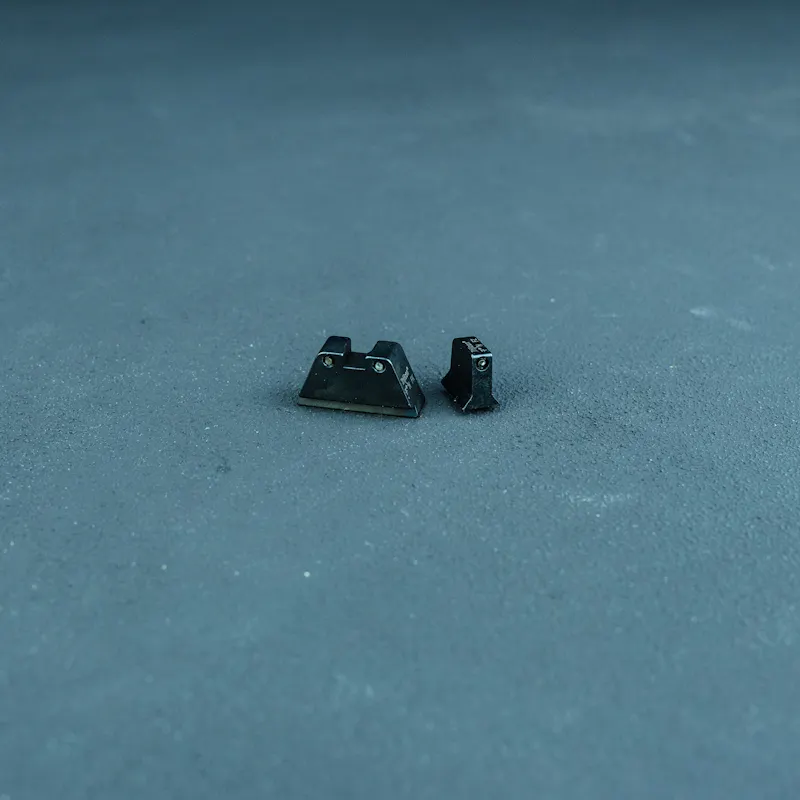Trijicon Bright & Tough Suppressor Sights for Glock - Standard, Black Outline / Green Tritium, Black Outline / Green Tritium