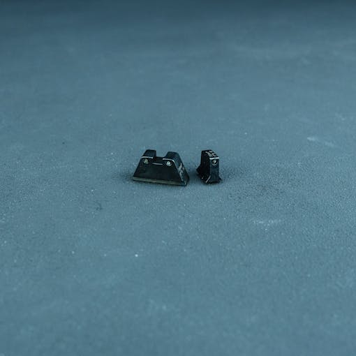 Trijicon Bright & Tough Suppressor Sights for Glock - Standard, Black Outline / Green Tritium, Black Outline / Green Tritium