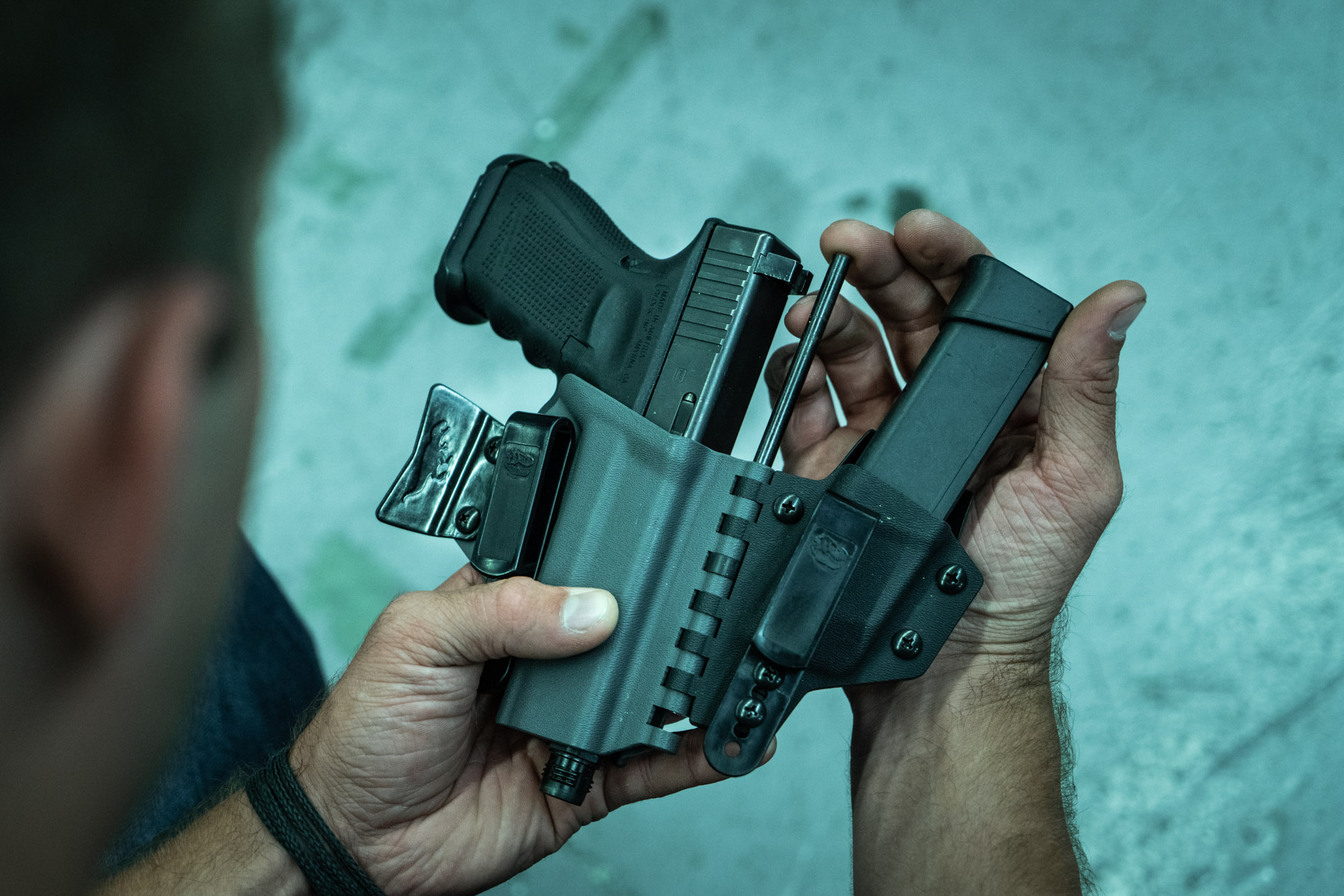 Prototype Drop Leg Holster at T.REX ARMS