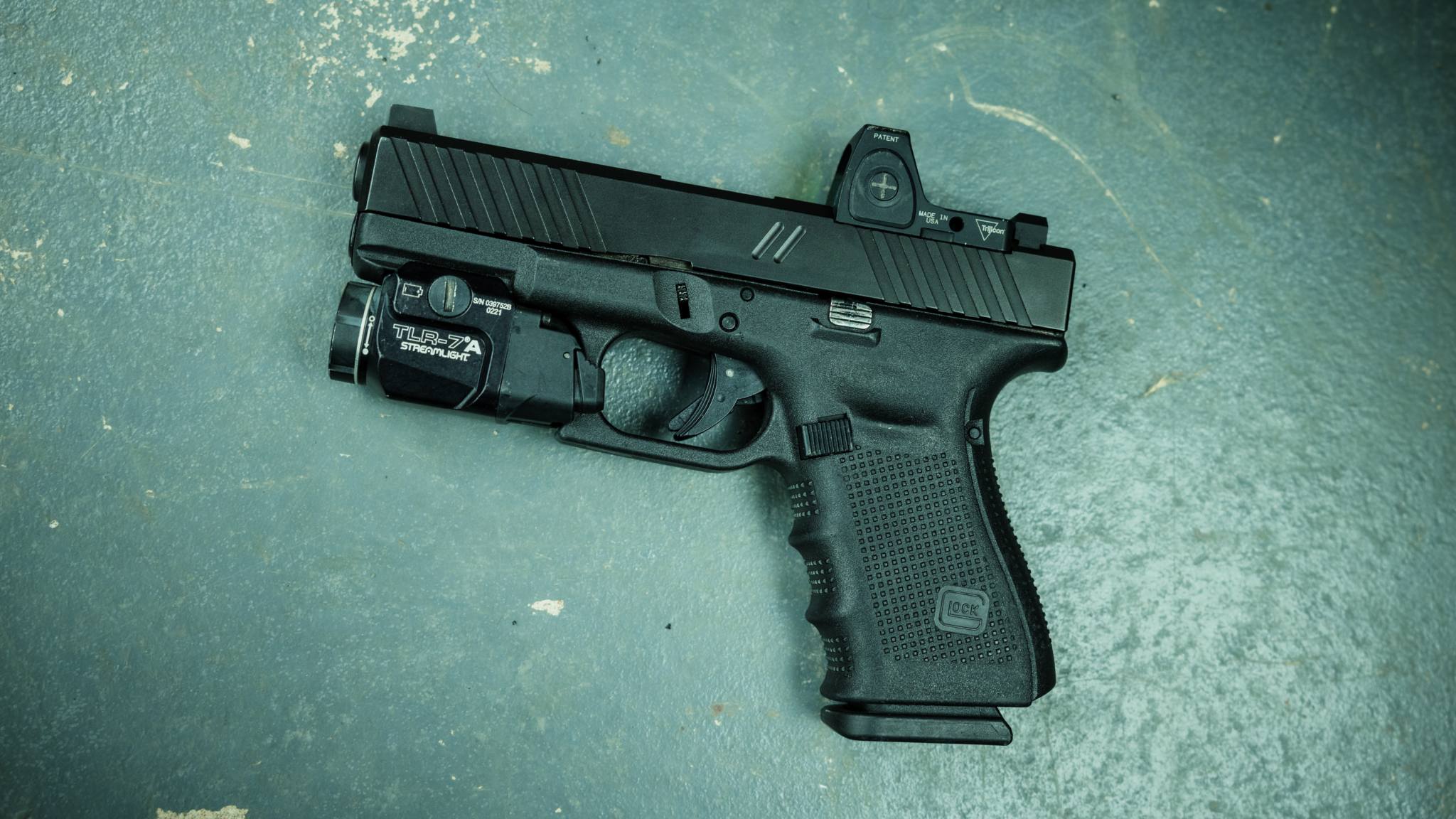 Zev Technologies Duty Stripped Slide With Sights For Glock T Rex Arms