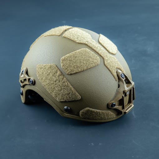 BYD: MTEK STRIKE Ballistic Helmet - Both Medium and Large Liner Included, Coyote w/ Coyote Velcro
