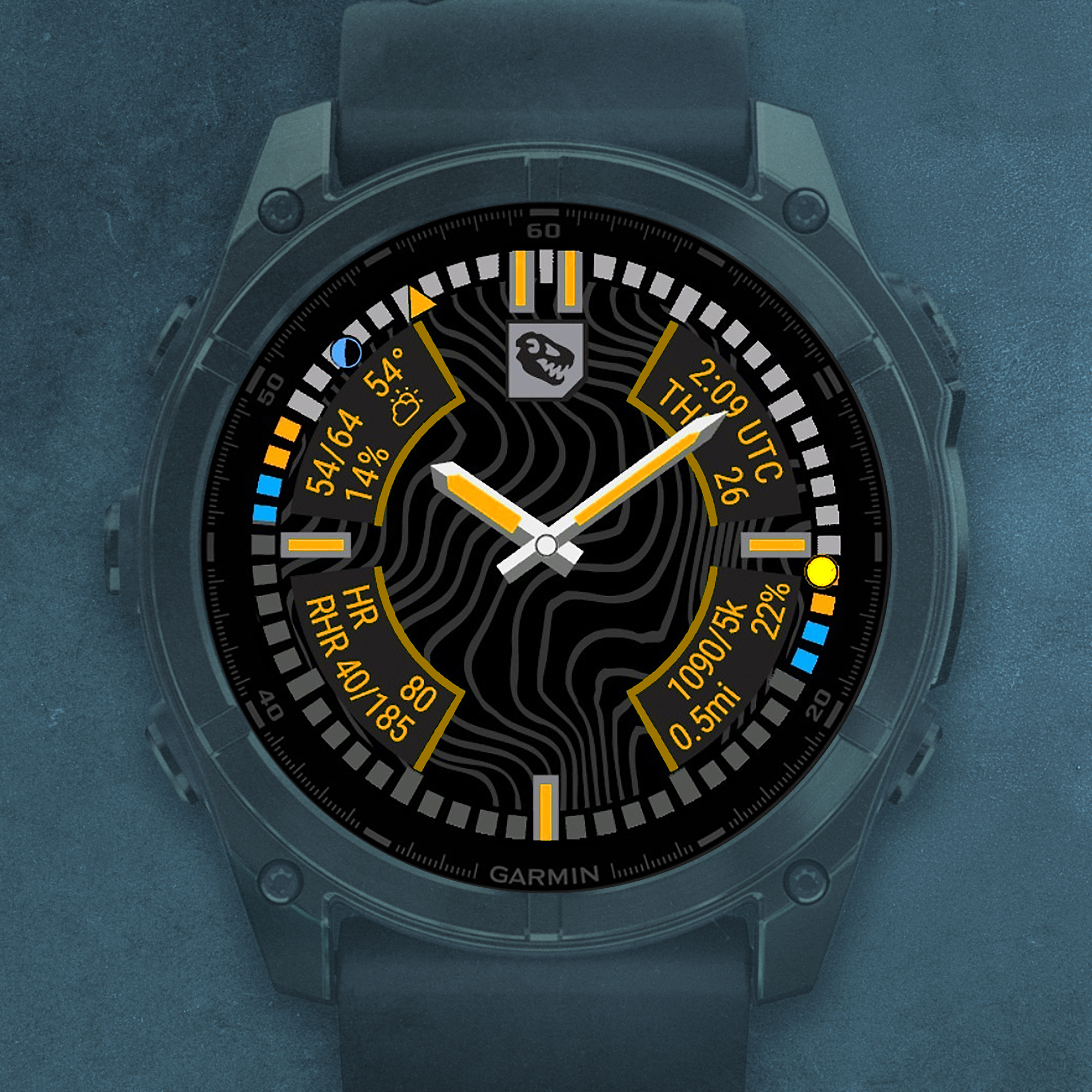 T.REX Quad Garmin Watch Face