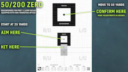 T.REX Rifle Zero Target