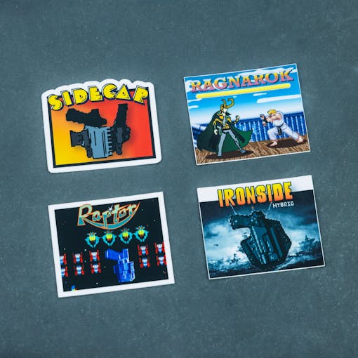 T.REX 8 Bit Sticker Pack - 4