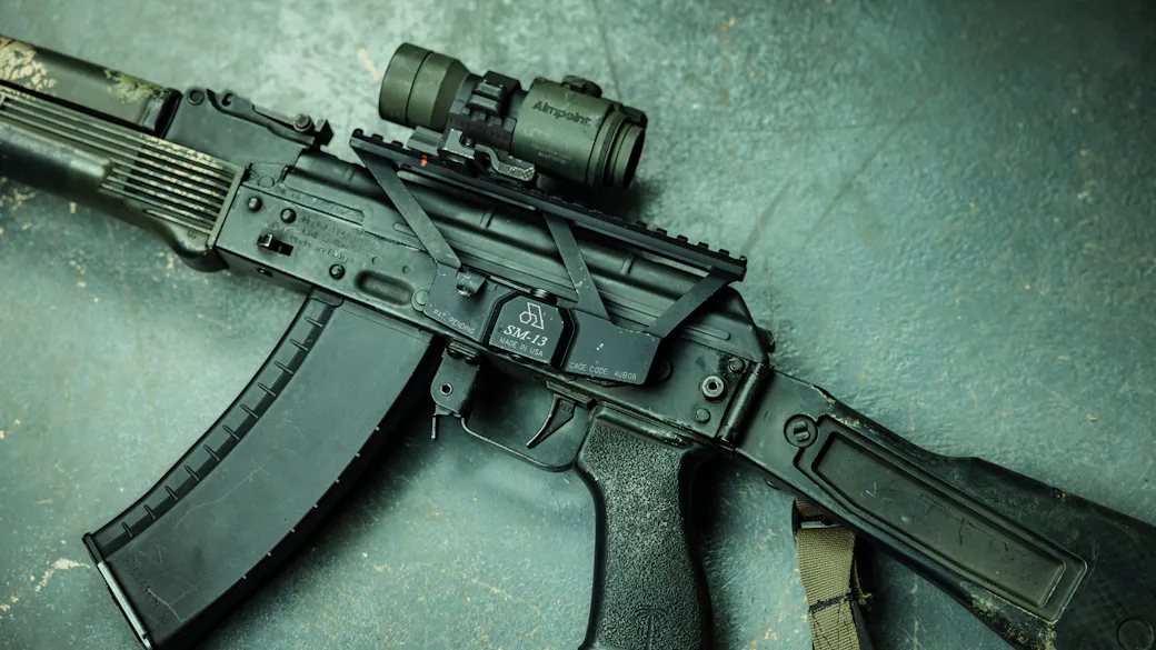 Arsenal SM-13 side mount with Aimpoint PRO