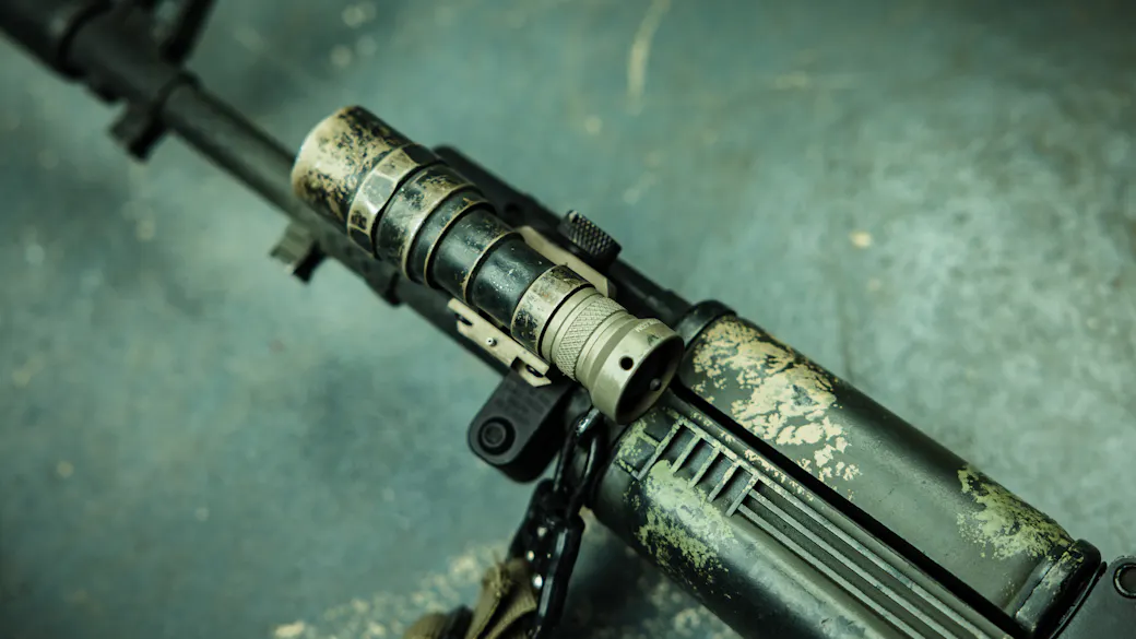 SureFire M300C with tailcap on MI mount