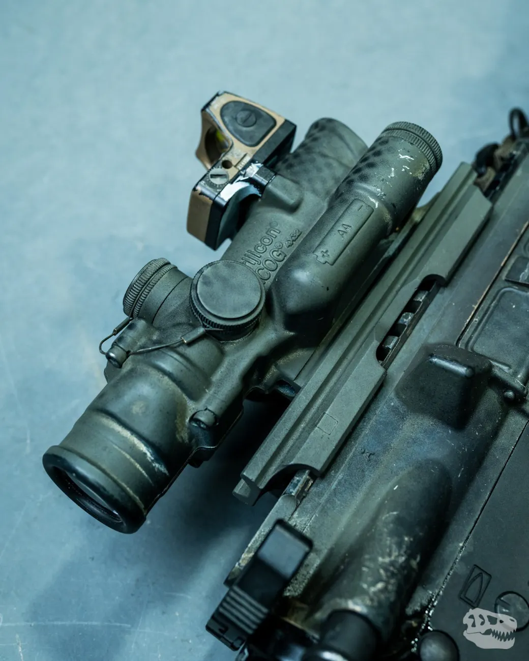 Trijicon RMR mounted on top