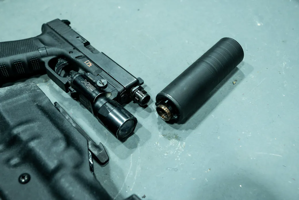 SilencerCo Omega 9k with Griffin Cam-Lok