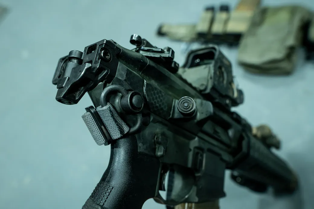 Sling attachment point on right side