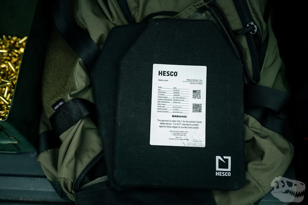 Ceramic plate carrier worn at a range day