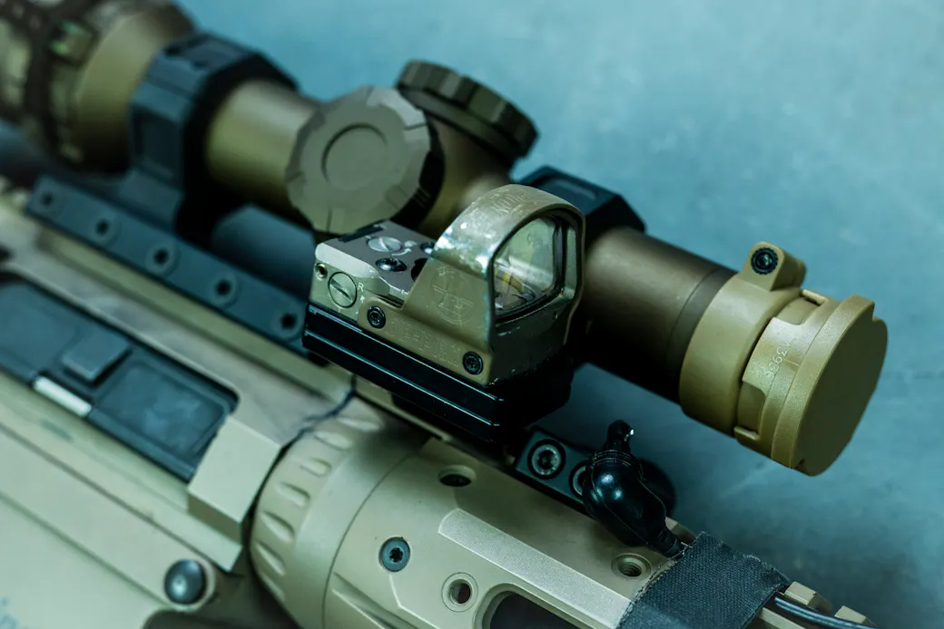 Leupold DeltaPoint Pro on T.REX offset mount