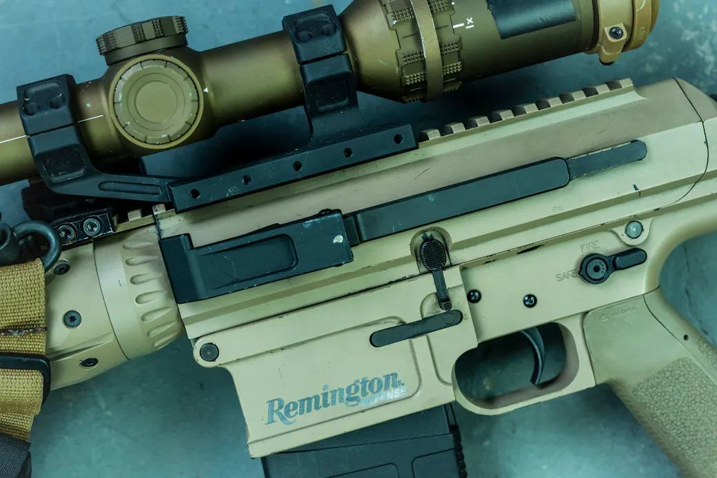 Side-charging handle detail