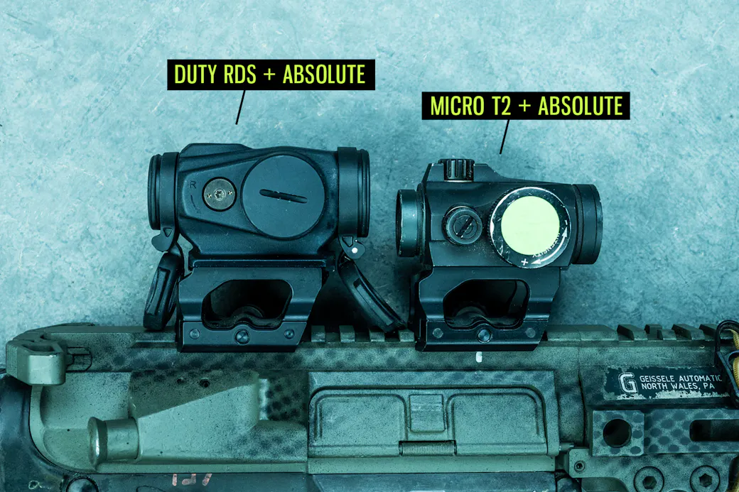 Duty RDS and T-2 on Scalarworks absolute height mounts