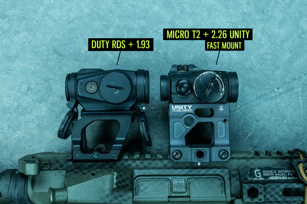 Duty RDS on Unity FAST and KAC Skyscraper mounts