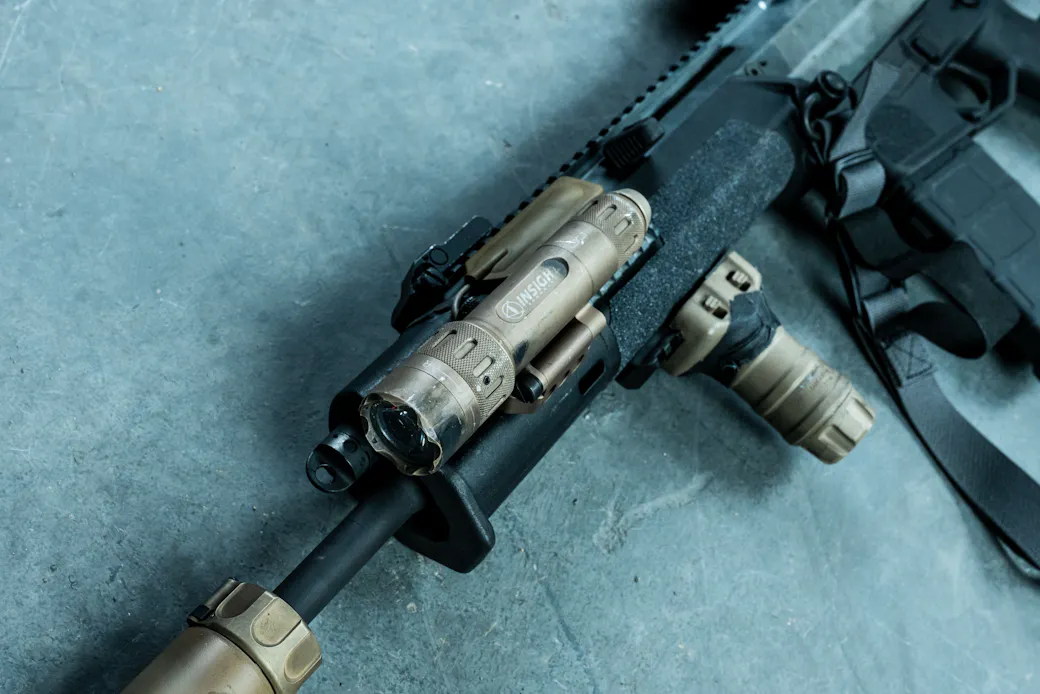 Insight WMX200 weapon light on ACR