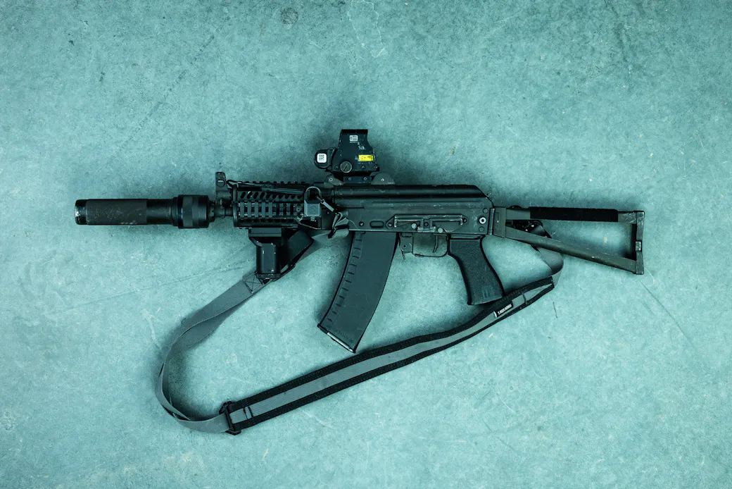 AKS-74U left side view